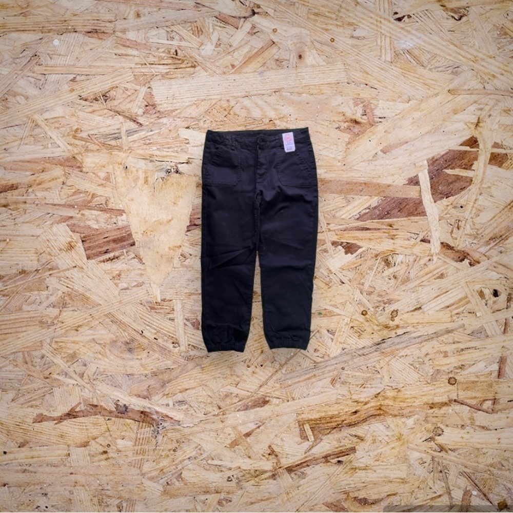 Wonder Nation Girls' size 2XL 18 Stretch Woven Jogger Pants COLOR BLACK NWT